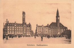 DANEMARK - Kobenhavn - Raadhuspladsen - Animé - Vue Générale - Carte Postale Ancienne - Denemarken