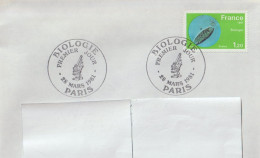 ENV 112 . 75 . Paris . Biologie . Oblitération 1er Jour . Enveloppe . 28 03 1981 . - Commemorative Postmarks