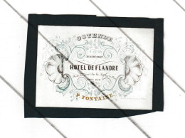 Carte De Visite PROCELAINE - OOSTENDE / OSTENDE - Hôtel De Flandre - P. FONTAINE 184...50 ( Mi13 - Cartes De Visite