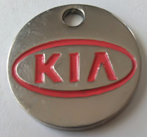 Jeton De Caddie - Automobiles - KIA - ESPACE AUTO SAS - 07 ST SERNIN - En Métal - - Trolley Token/Shopping Trolley Chip