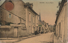 49 - Carte Postale Ancienne De  SEICHES   Rue De L'Eglise - Seiches Sur Le Loir