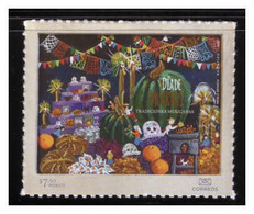 2021 MÉXICO DÍA DE MUERTOS TRADICIONES, AUTOADHERIBLE MNH, DAY OF THE DEAD, SELF-ADHERING TRADITIONS - Mexico