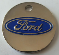 Jeton De Caddie - Automobiles - FORD - TROYES - CHAUMONT - ROMILLY - Métal - Neuf - - Trolley Token/Shopping Trolley Chip
