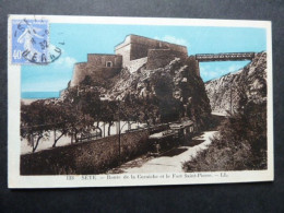 F33 - 34 - Sète - Route De La Corniche Et Le Fort Saint Pierre - Sete (Cette)