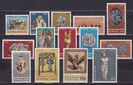 CYPRUS 1966 Definitive Set Venus Complete MNH Set  Vl. 95 / 108 - Ungebraucht