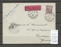 Tunisie - 1er Raid - Tunis - Antibes - 30/11/1926 - Airmail