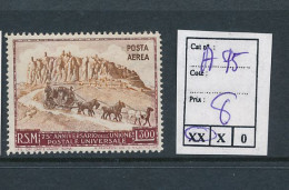 ST. MARINO SASSONE A95 MNH - Poste Aérienne