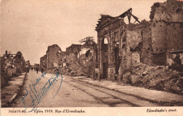 YPRES, IEPER, WEST FLANDERS, 1919, RUINS, ARCHITECTURE, BELGIUM, POSTCARD - Ieper