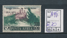 ST. MARINO SASSONE A98 MNH - Luchtpost