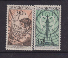 CZECHOSLOVAKIA  - 1958 Postal Conference Set  Never Hinged Mint - Unused Stamps
