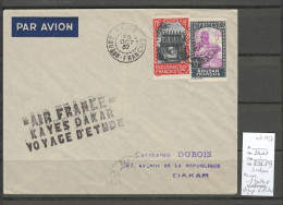 Soudan -  Kayes - Dakar - Sénégal - Voyage D'études - 10/1937 - Lettres & Documents