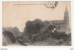 60 SAINT JUST EN CHAUSSEE N°16 La Tranchée Du Chemin De Fer Train Wagons Plats Signal En 1918 - Saint Just En Chaussee