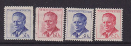 CZECHOSLOVAKIA  - 1958 Novotny Set  Never Hinged Mint - Unused Stamps