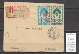 Madagascar Vers Réunion Et Maurice  1er Vol Régulier - 05/02/1945 - Aéreo