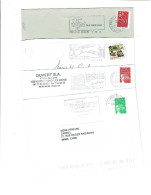 Département 42 LOIRE 8 Enveloppes Avec Flammes SECAP Ou MEGRAS Différentes       1140 - Mechanical Postmarks (Advertisement)