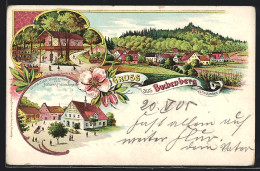 Lithographie Neukirchen / Sulzbach - Rosenberg, Gasthof Auf Dem Buchenberg Von Johann Fleischmann, Panorama  - Sulzbach-Rosenberg