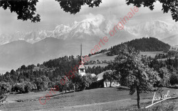 74. CORDON .  Le Clocher Et La Chaine Du Mont-Blanc . - Non Classés