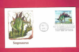 FDC Des USA EUAN De 1997 - YT N° 2594 - Stegosaurus - Prehistorisch