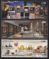 2024-ED. 5735 A 5737- MUSEOS. L'ETNO. Museu Valencià D'Etnologia. Galería De Las Colecciones Reales. Madrid Y Oxo Museo - Used Stamps