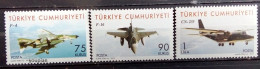 Türkiye 2010, Fighter Aircraft, MNH Stamps Set - Nuovi