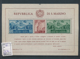 ST. MARINO SASSONE 6 MNH - Blocks & Sheetlets