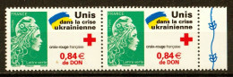 2022  Bloc De 2 N° 5594    "Unis Dans La Crise Ukrainienne"   Neufs** - Unused Stamps