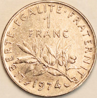 France - Franc 1974, KM# 925.1 (#4318) - 1 Franc