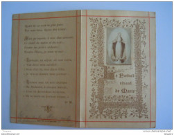 Image Pieuse Holy Card Santini Devotie Prentje Gebed Maria Le Portrait Vivant De Marie Prière éd. Bouasse-Lebel - Santini