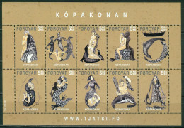 Bm Faroe Islands 2007 MiNr 586-595 Kleinbogen Sheet MNH | Myths And Legends. Kopakonan (seal Woman) #kar-1509 - Färöer Inseln