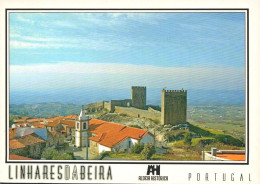 LINHARES DA BEIRA, Guarda - Vista Parcial E Castelo  ( 2 Scans ) - Guarda