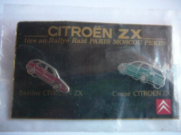 Pin's - 2 Pin's Citroën - Neufs - 1991 - 1ère Au Rallye Raid Paris Moscou Pékin - Citroën