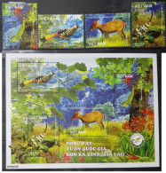 Vietnam 2018, Kon Ka Kihn National Park, MNH S/S And Stamps Set - Viêt-Nam