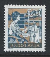 Yugoslavia 1988; Definitive, Postal Services MiNo 2272. MNH (**) - Unused Stamps