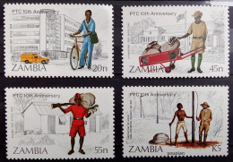 Zambia 1985, 10th Anniversary Of PTC, MNH Stamps Set - Zambia (1965-...)