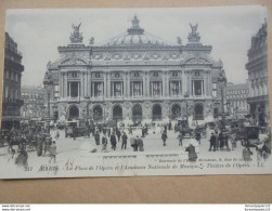 CPA (75) PARIS La Place De L'Opéra Et L'Académie Nationale De Musique Théâtre De L'Opéra - Autres Monuments, édifices