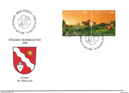 413 - 41 - Enveloppe Avec Oblit Spéciale "Sechseläuten Zürich 2008" - Poststempel