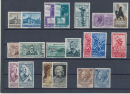 1954 Italia Repubblica, Francobolli Nuovi, Annata Complete 20 Valori MNH** - Full Years