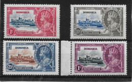 DOMINICA 1935 SILVER JUBILEE SET UNMOUNTED MINT Cat £27 - Dominique (...-1978)