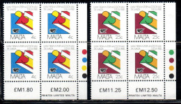 MALTA 1981 MALTESE TRADE FAIR FIERA DEL COMMERCIO COMPLETE SET SERIE COMPLETA MNH - Malte