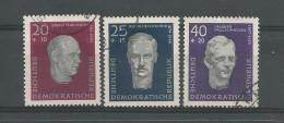 DDR 1957 Socialist Leaders Y.T. 333/335  (0) - Used Stamps