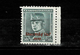 CESKOSLOVENSKO -OVERPRINTED SLOVENSKY STAT 1939-MI 9- X - Nuevos