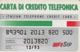 CARTA CREDITO TELEFONICA TELECOM  (CZ1395 - Speciaal Gebruik