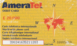 PREPAID PHONE CARD ITALIA AMERATEL (CZ1376 - GSM-Kaarten, Aanvulling & Voorafbetaald