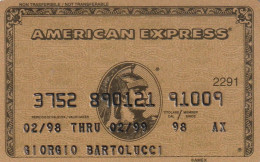 CARTA CREDITO SCADUTA AMERICAN EXPRESS  (CZ1060 - Tarjetas De Crédito (caducidad Min 10 Años)