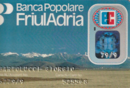 CARTA CREDITO SCADUTA FRIULI ADRIA  (CZ1061 - Cartes De Crédit (expiration Min. 10 Ans)