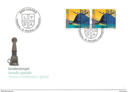 413 - 47 - Enveloppe Avec Oblit Spéciale  "Luganophila 2014" - Marcophilie