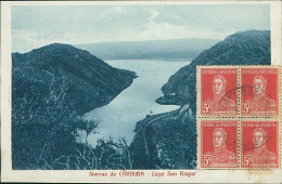 ARGENTINA - SIERRAS DE CORDOBA - LAGO SAN  ROQUE - MAILED TO ITALY 1924 / STAMPS (18218) - Argentina