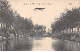 18.AM18219.Avord.Camp D'Avord.Lavoir Et Baignade.Cachet Militaire.Avion - Avord