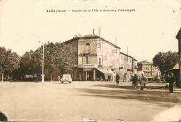 30 - Alès - Entiée De La Ville Gt Faubourg D'Auvergne - Animée - Correspondance - CPA - Voyagée En 1948 - Voir Scans Rec - Alès