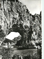 07 - Vallon Pont D'Arc - Le Pont D'Arc - Admirable Travail De La Nature - Mention Photographie Véritable - Carte Dentelé - Vallon Pont D'Arc
